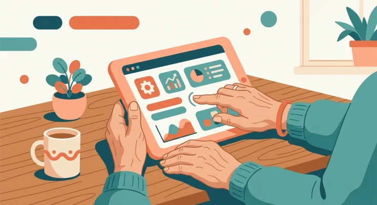 Cómo Ampliar el Texto y los Iconos en la Tablet para Personas Mayores